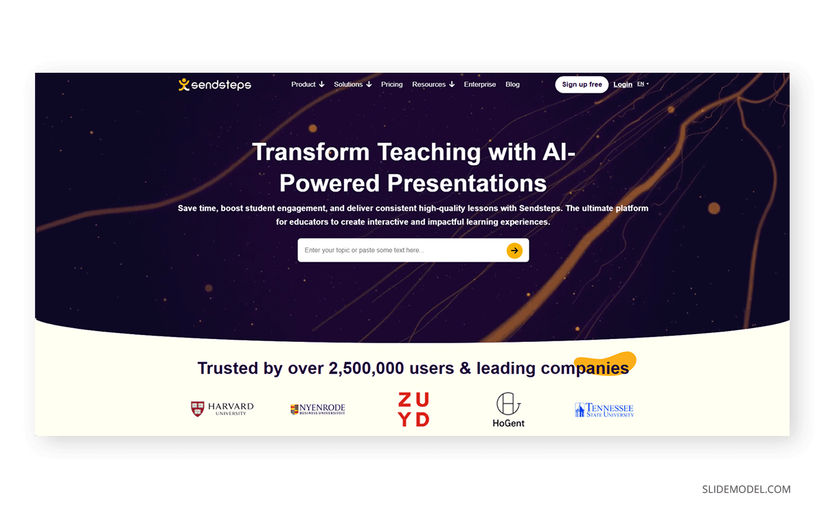 Sendsteps presentation maker
