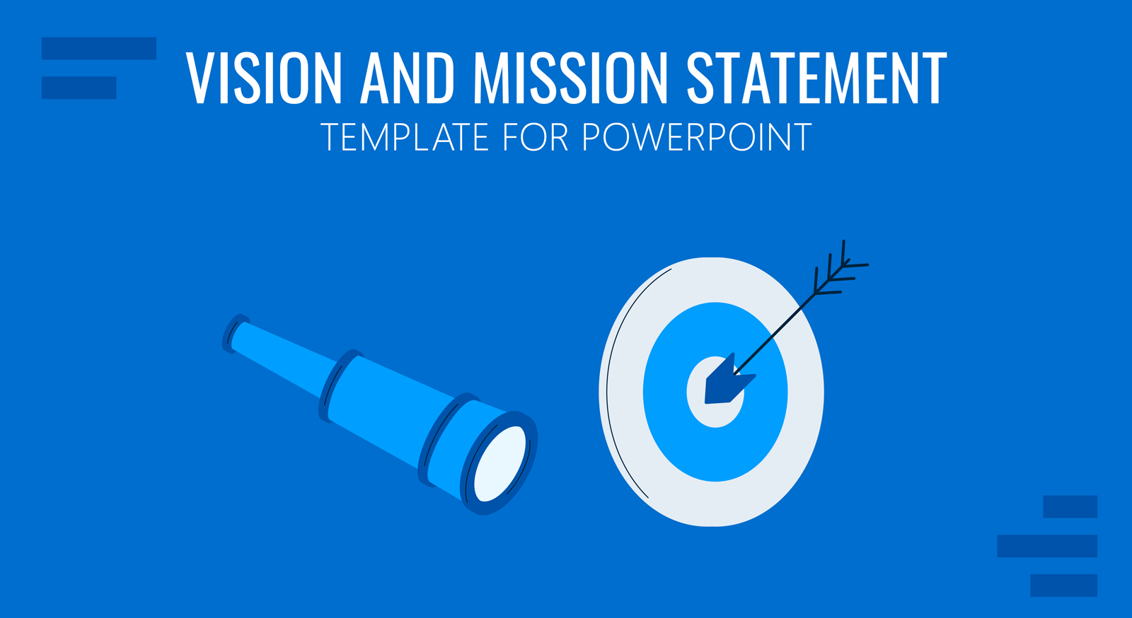 cover for vision and mission statement template for PowerPoint