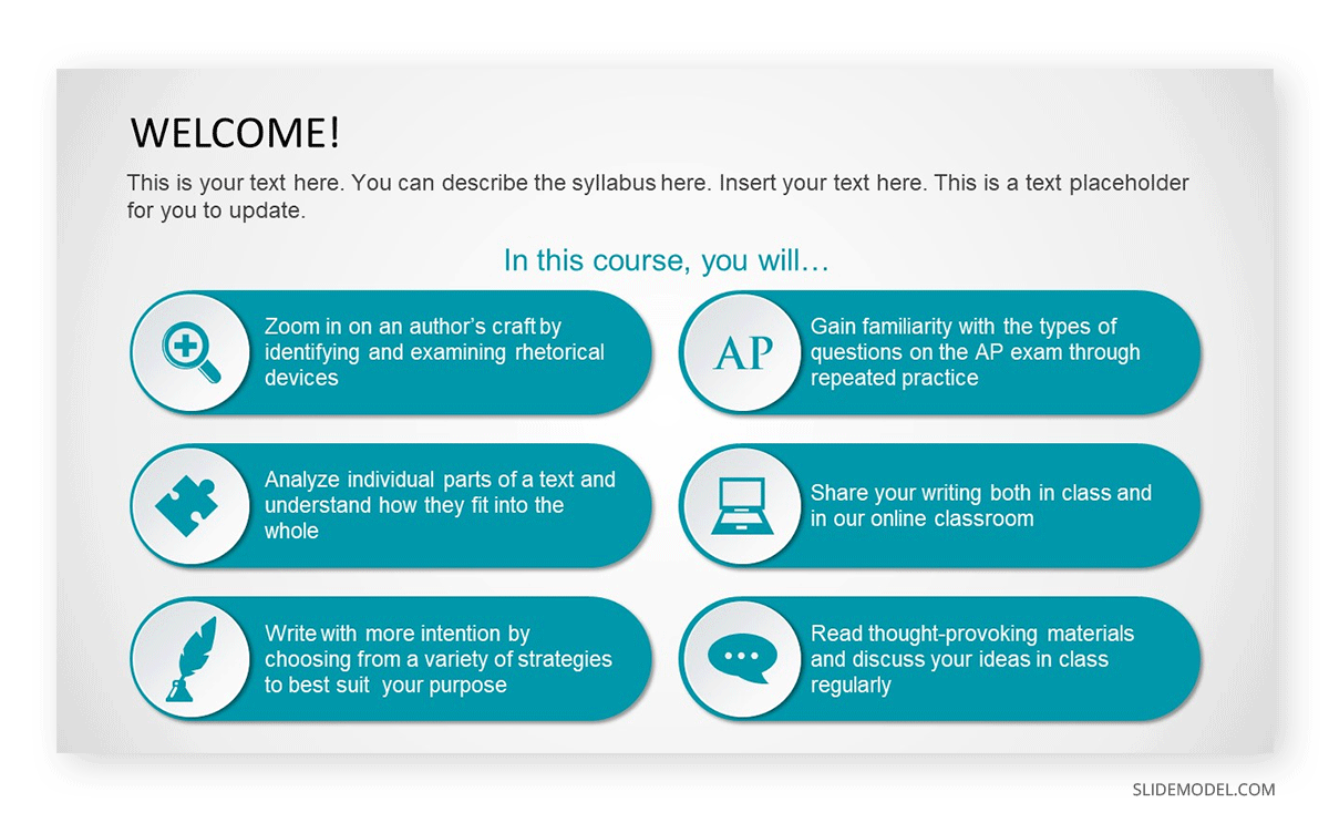 using a course syllabus presentation to boost your instructional presentation skills