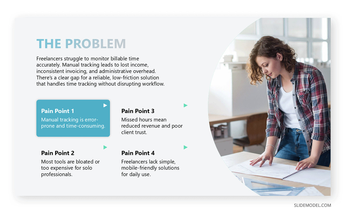 Introduction slide in a minimum viable product presentation