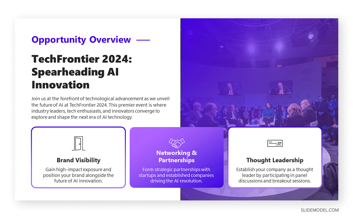 Opportunity Overview slide for a Sponsorship Deck