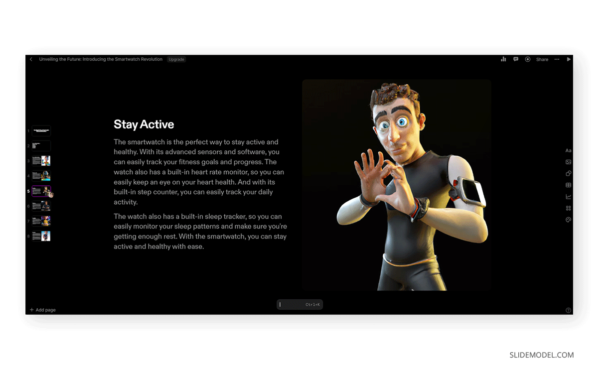 Slide deck generated with Tome AI