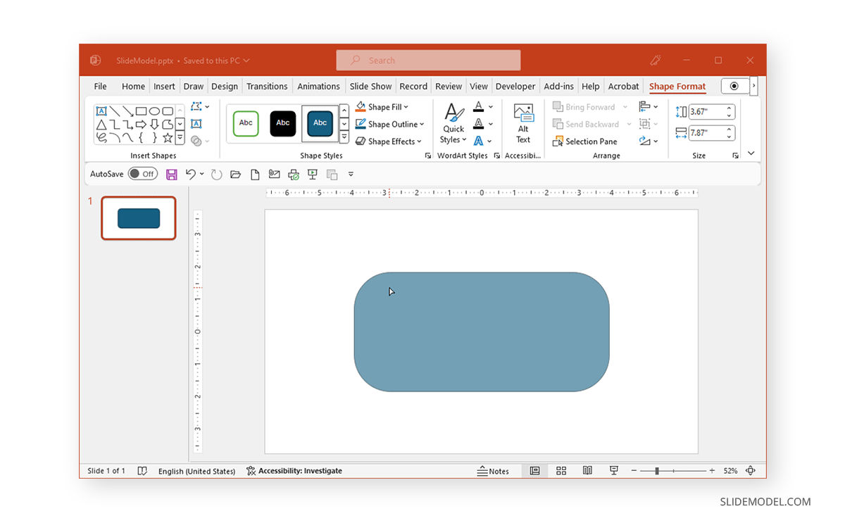 Modifying the corner radius via drag and drop anchor