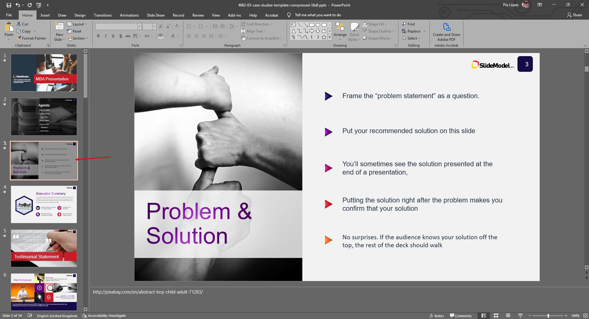 apparition d'une diapositive masquée dans PowerPoint