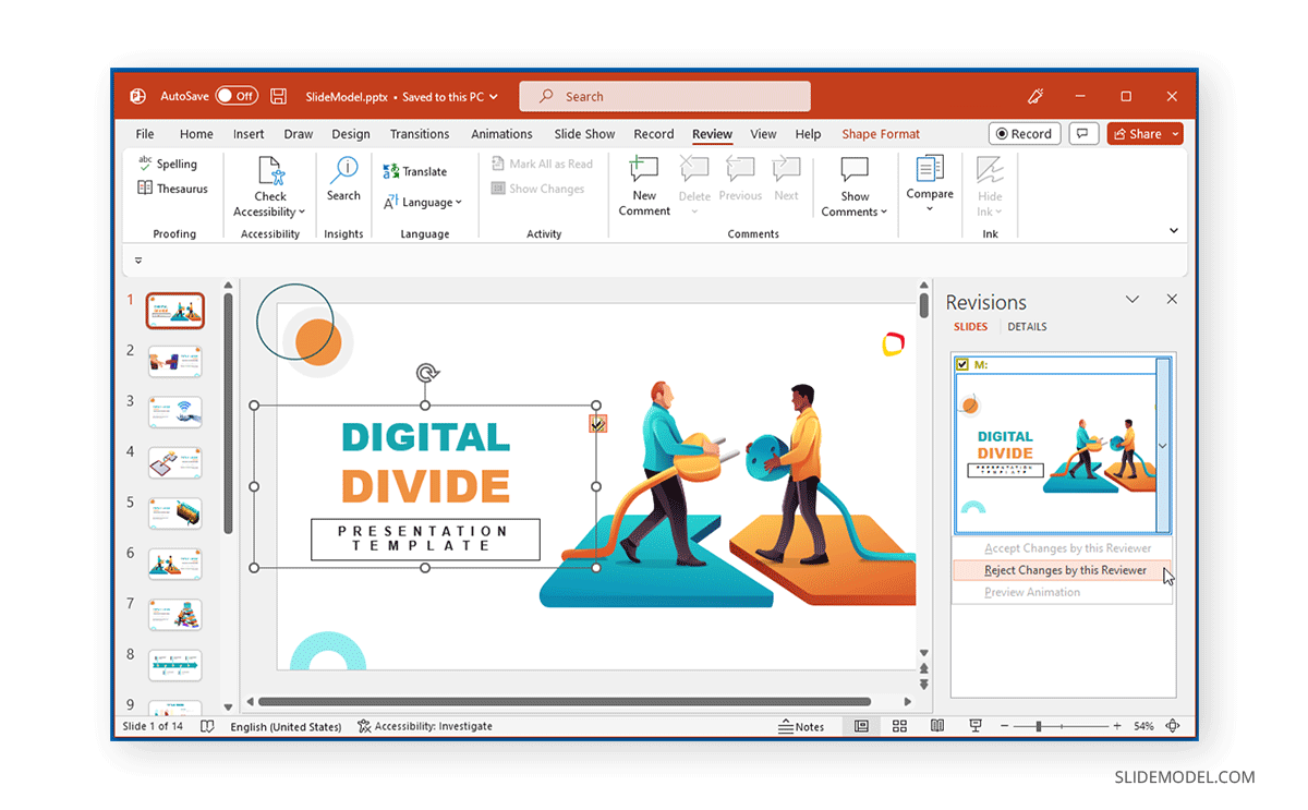 Examiner les modifications par utilisateur dans PowerPoint