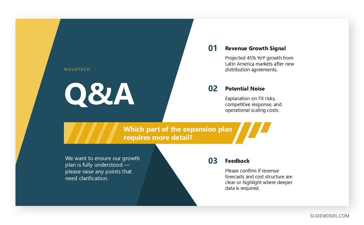 Question and answer session slide on the Shannon and Weaver communication model