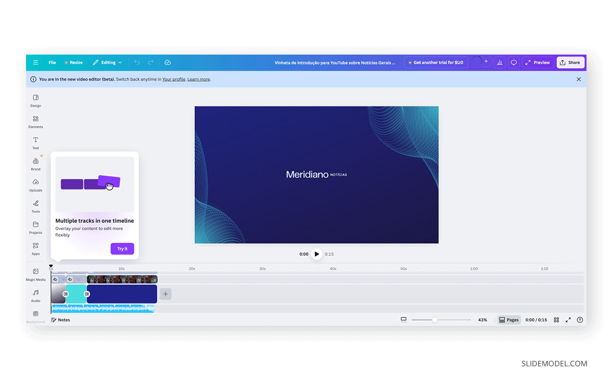 Canva video presentation template