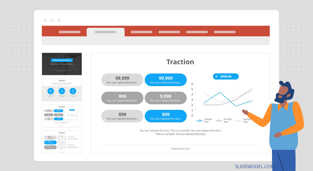 How to Present Recurring Sales/Revenue in a Traction Slide?