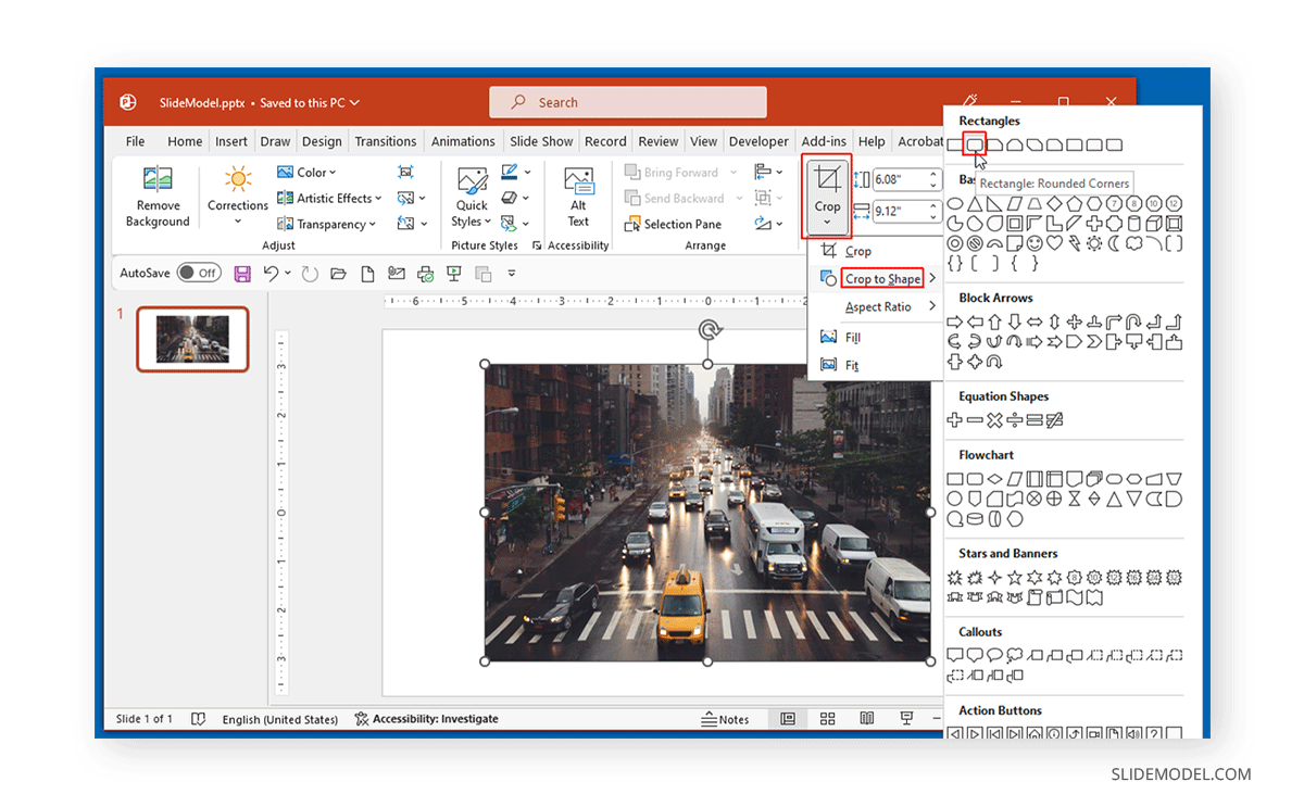 Crop to Shape in PowerPoint