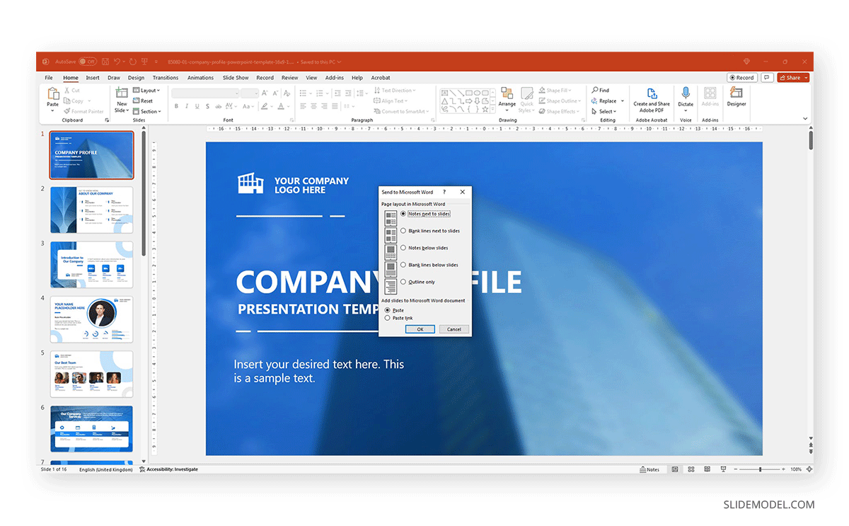 How to create Handouts in PowerPoint