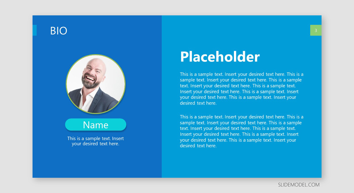 personal biography slide template