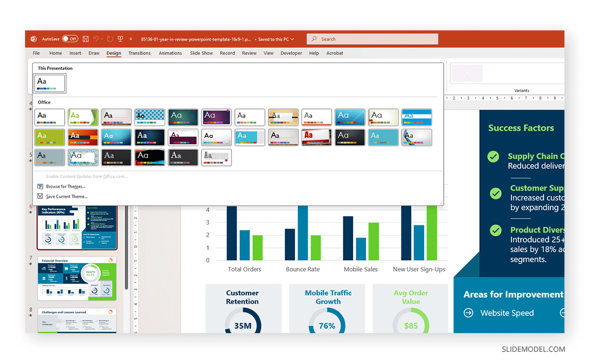 How to edit a PowerPoint theme