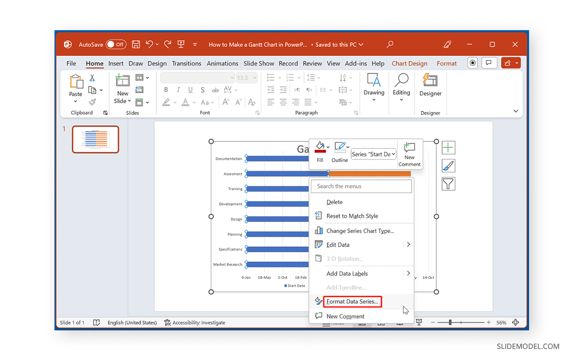 Format Data Series in PowerPoint