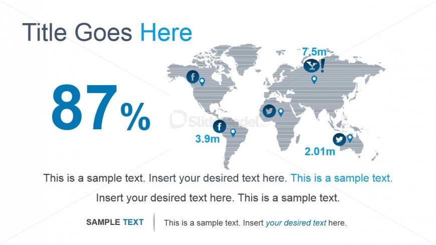 Social Media Geolocation with PowerPoitn Map