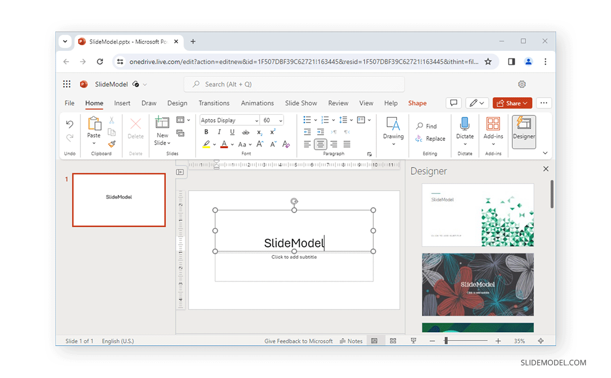 PowerPoint Designer in Microsoft 365