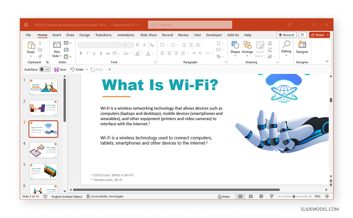Two footnotes added in PowerPoint