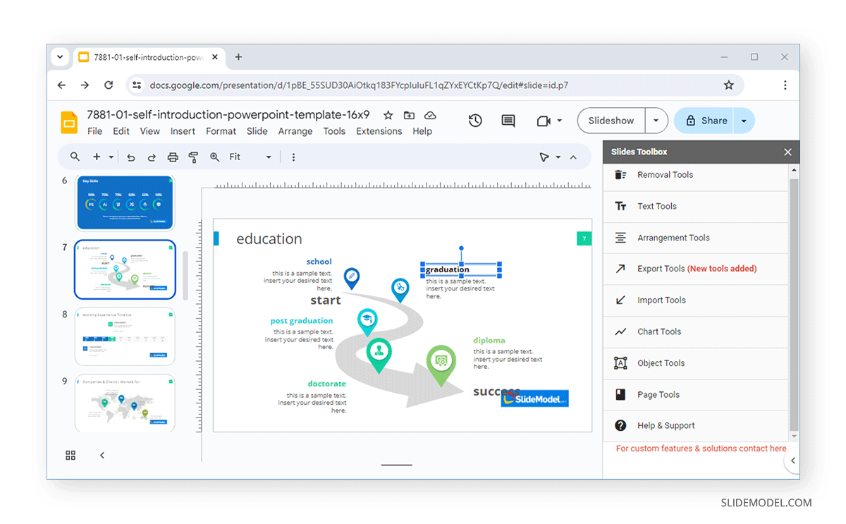 Slides Toolbox add-on for Google Slides