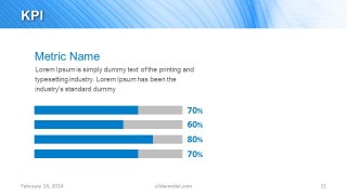 Simple KPI Slide Design for PowerPoint