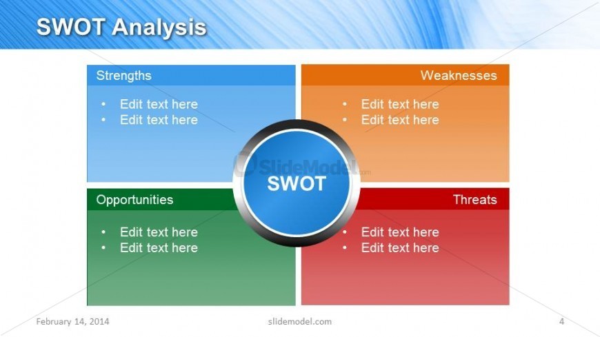 Gradient Swot Analysis Slide Design For Powerpoint - Slidemodel