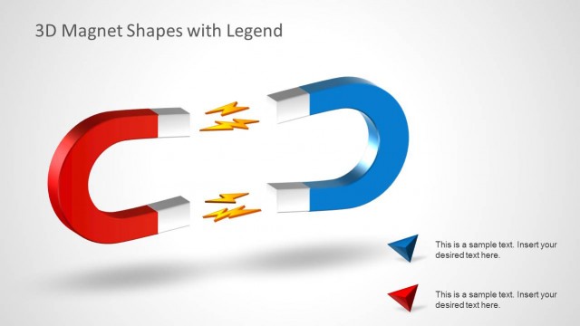 Opposing Horseshoe 3D Magnets with Text