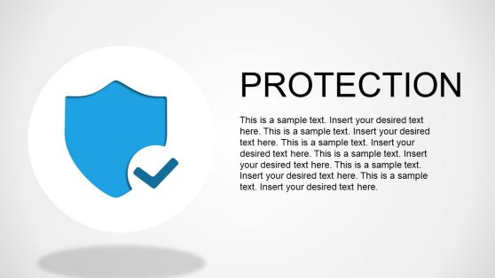 Shield Protection Metaphor PowerPoint Slide