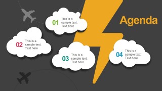 Clouds & Thunder Illustration for PowerPoint