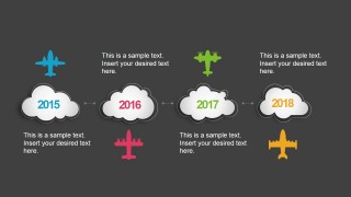 Flying Timeline Concept Slide