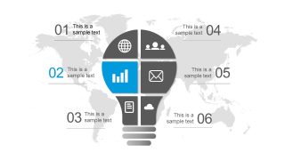 6 Steps PowerPoint Puzzle Diagram