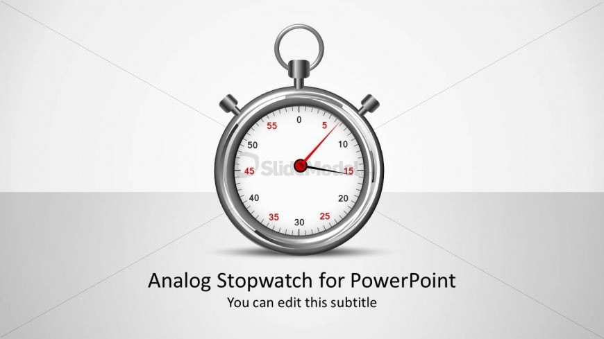Analog Stopwatch PowerPoint Shapes