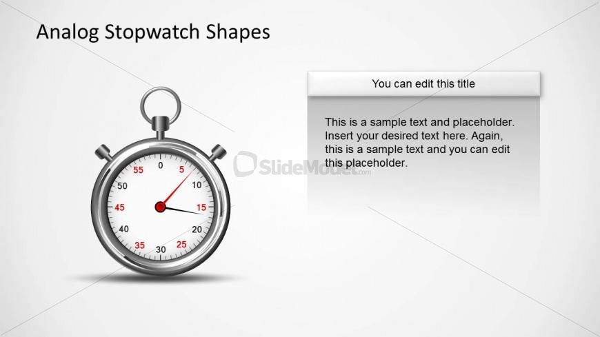 Analog Stopwatch Picture Slide for PowerPoint