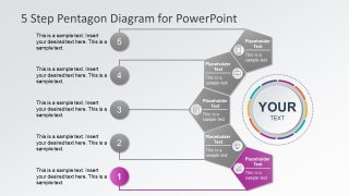 Infographic PowerPoint Slide of 5 Steps