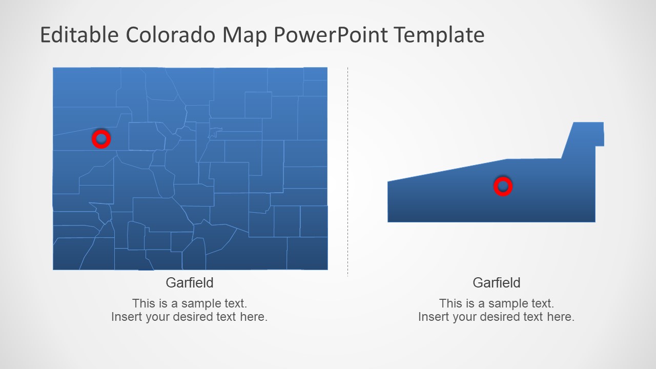 美国科罗拉多州PowerPoint地图 - 木鱼查询