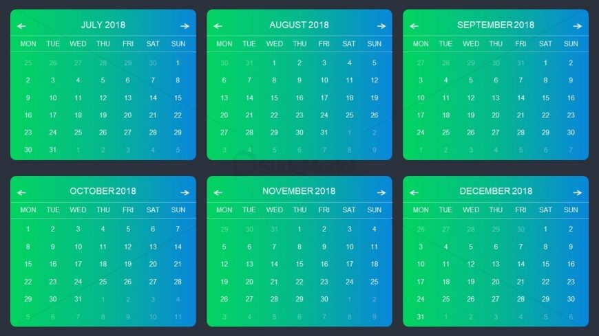 Modern Calendar Template Vector Free Download