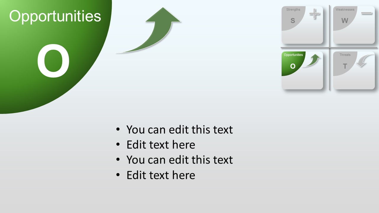 Flat Material PowerPoint Diagram Opportunities