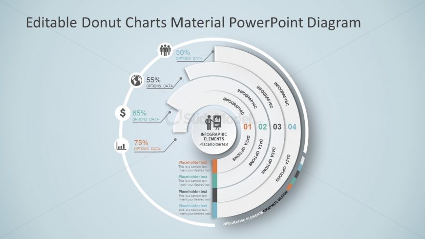 PowerPoint Donut Chart Multi Level