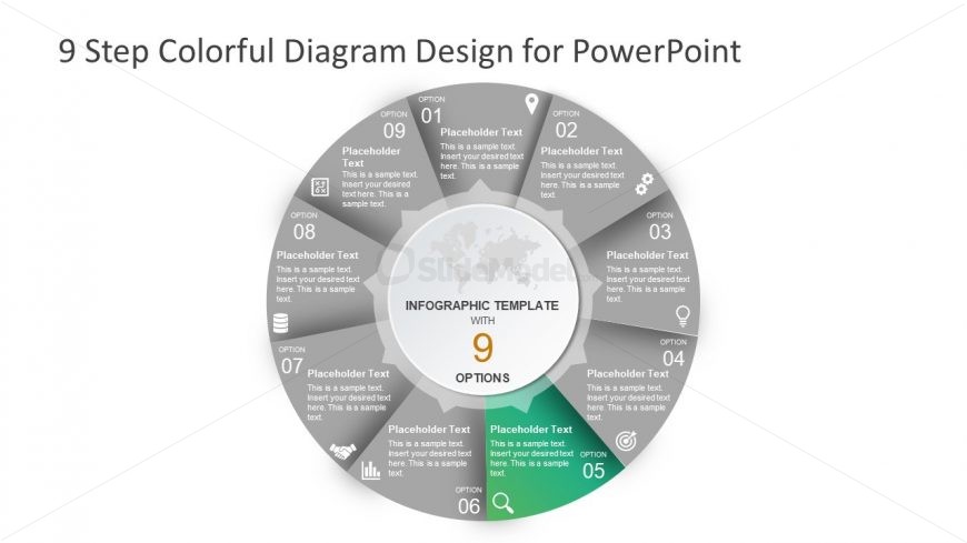 Diagram of 9 Segment Circular Design