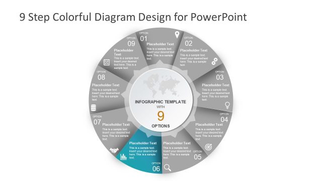 Colorful PowerPoint Circular Diagram