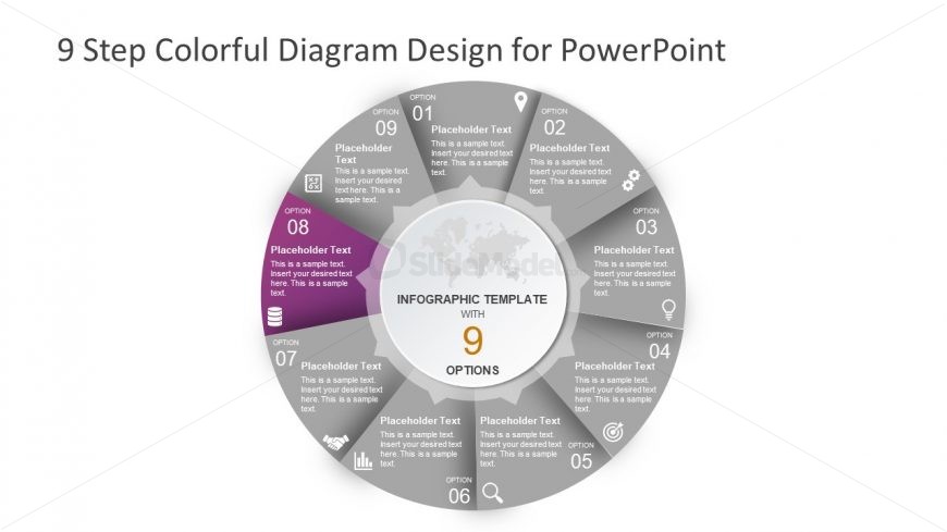 Core World Map Design PPT