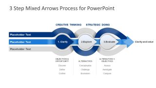 Template of Curved Arrows Clarity