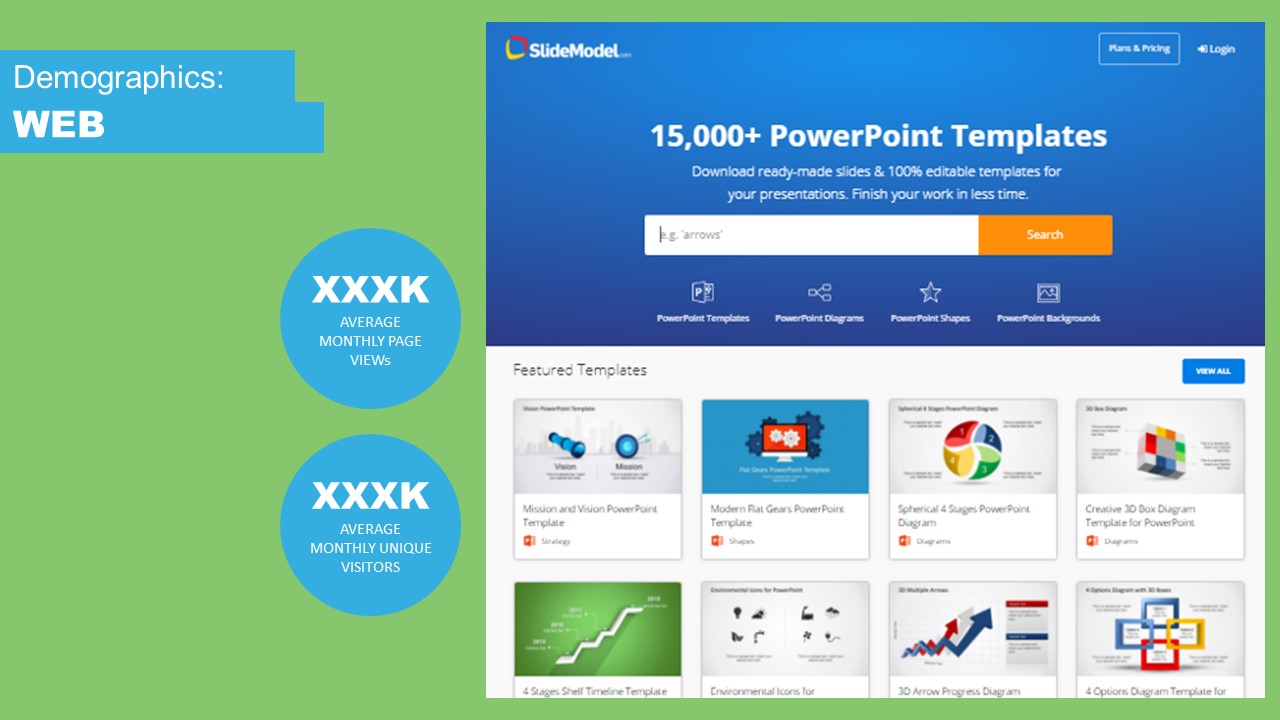 Media Kit PowerPoint Templates SlideModel