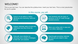 Infographic Template Syllabus Concept