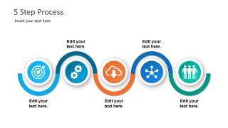 Curved Timeline Design PowerPoint