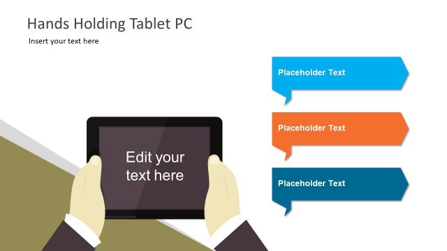 Editable Tablet Style Clipart PowerPoint