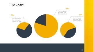 Yellow and Dark Blue Pie Chart