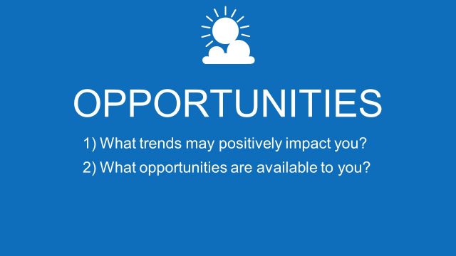 PowerPoint opportunities SWOT Segment