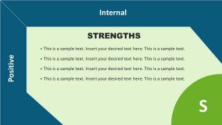 Strengths Template in Flat SWOT Matrix