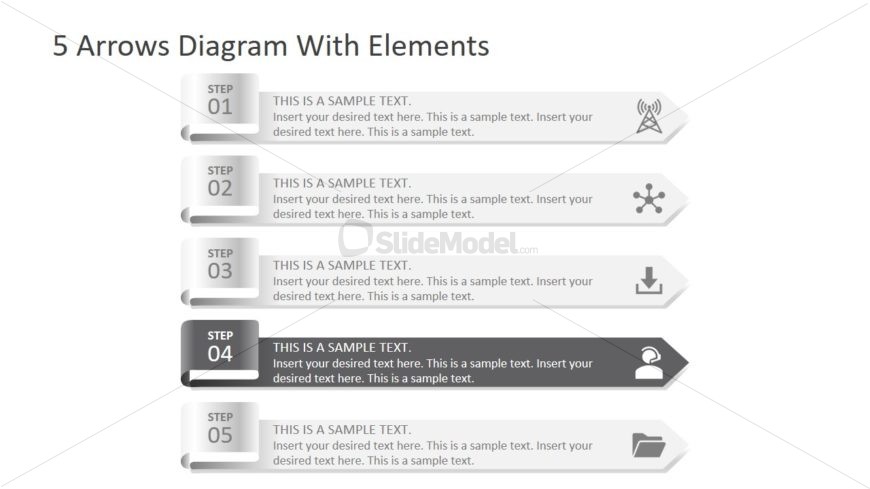 5 Arrow PowerPoint Layout