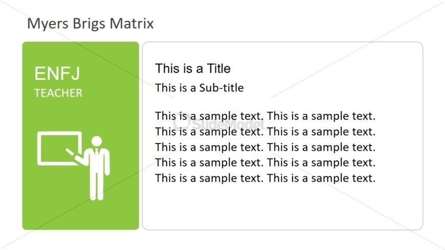 Template of Personality Matrix