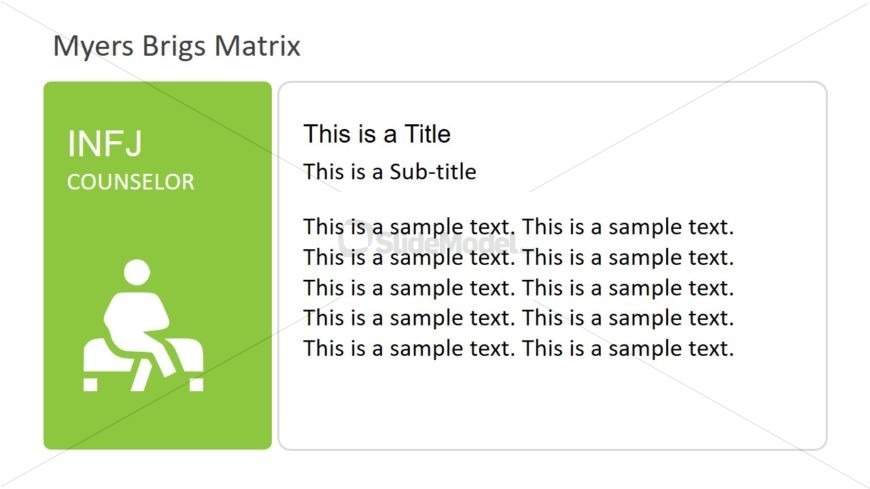 Counselor Segment of Myers Briggs Template