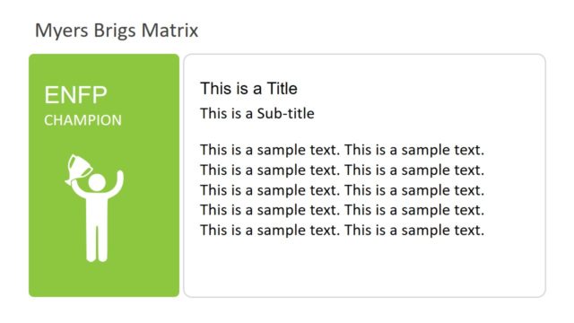 Myers Briggs Champion Slide